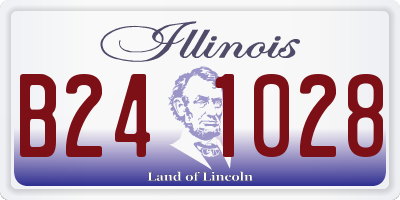 IL license plate B241028