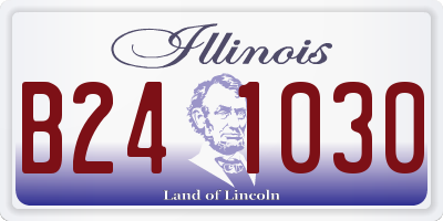 IL license plate B241030