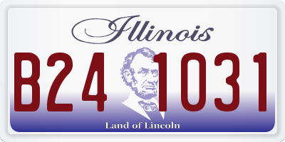 IL license plate B241031