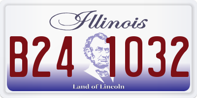 IL license plate B241032