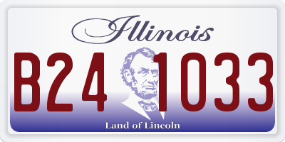 IL license plate B241033