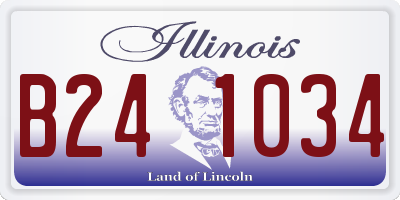 IL license plate B241034