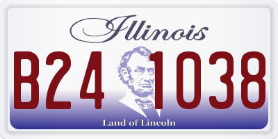 IL license plate B241038