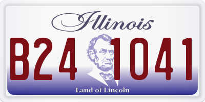 IL license plate B241041