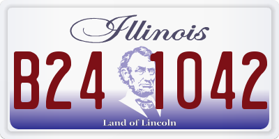 IL license plate B241042