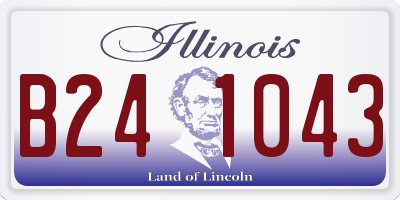 IL license plate B241043