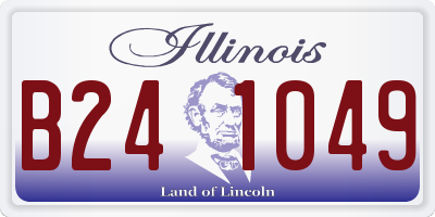 IL license plate B241049