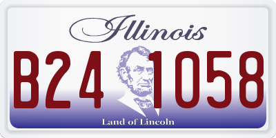 IL license plate B241058