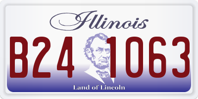 IL license plate B241063