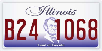 IL license plate B241068