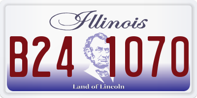 IL license plate B241070