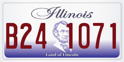 IL license plate B241071