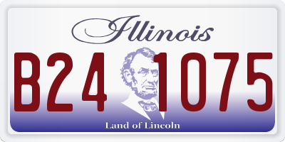 IL license plate B241075