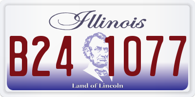IL license plate B241077