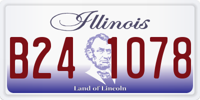 IL license plate B241078