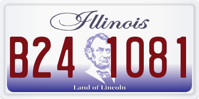IL license plate B241081