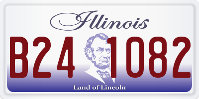 IL license plate B241082