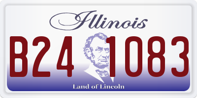 IL license plate B241083