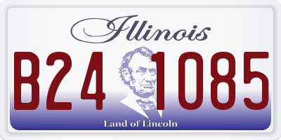 IL license plate B241085