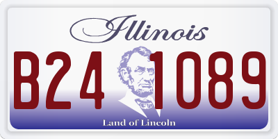 IL license plate B241089