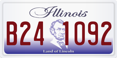 IL license plate B241092