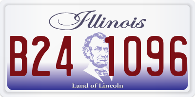 IL license plate B241096