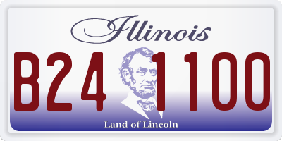 IL license plate B241100