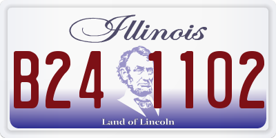 IL license plate B241102