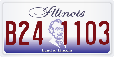 IL license plate B241103