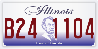 IL license plate B241104