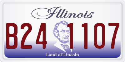 IL license plate B241107