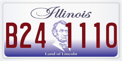 IL license plate B241110