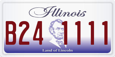 IL license plate B241111