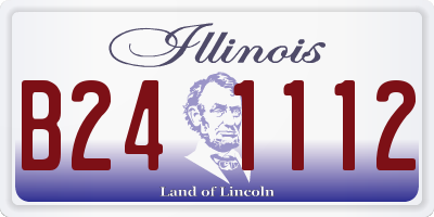 IL license plate B241112