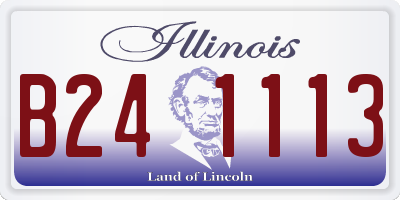 IL license plate B241113