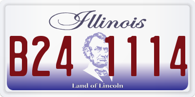 IL license plate B241114