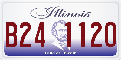 IL license plate B241120