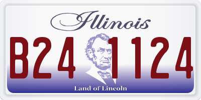 IL license plate B241124
