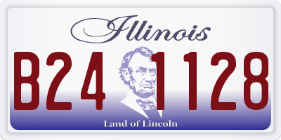 IL license plate B241128