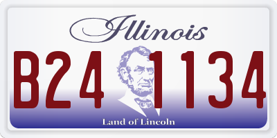 IL license plate B241134