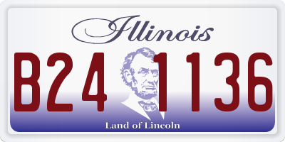IL license plate B241136