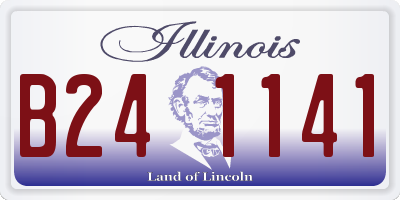 IL license plate B241141