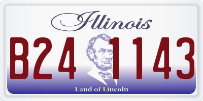 IL license plate B241143