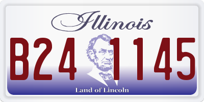 IL license plate B241145