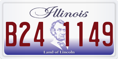 IL license plate B241149