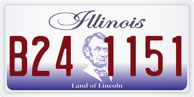 IL license plate B241151