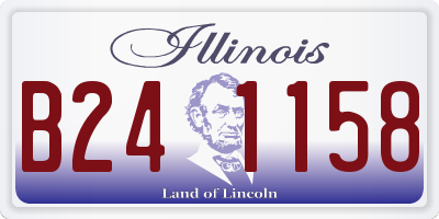 IL license plate B241158