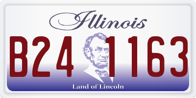 IL license plate B241163