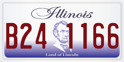 IL license plate B241166