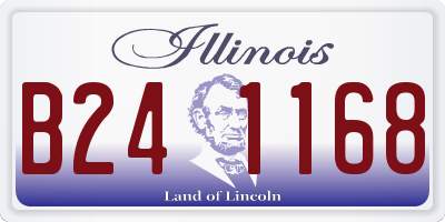 IL license plate B241168